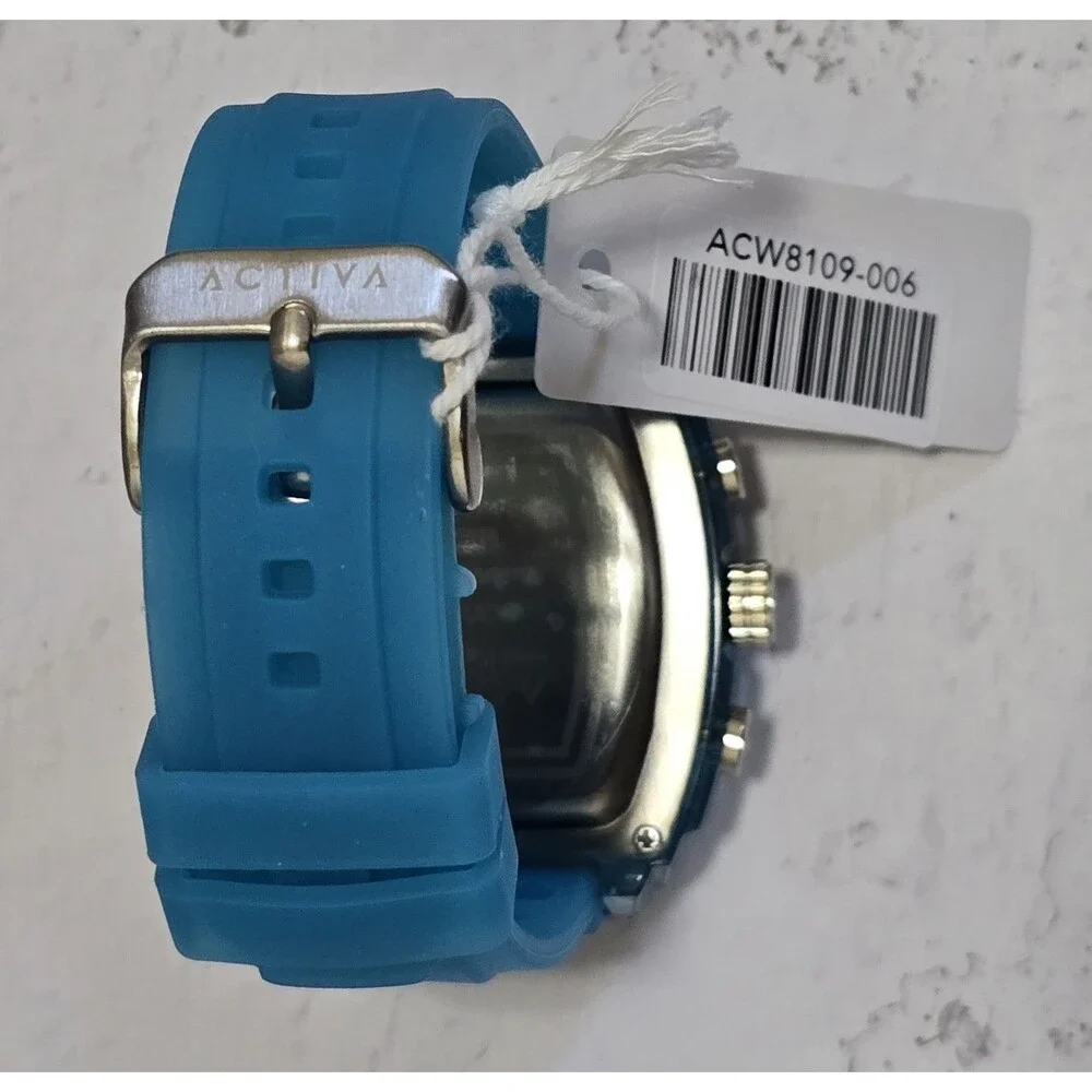 Activa X Invicta Digital Essentials Men's Watch 45mm Light Blue ACW8109-006 New